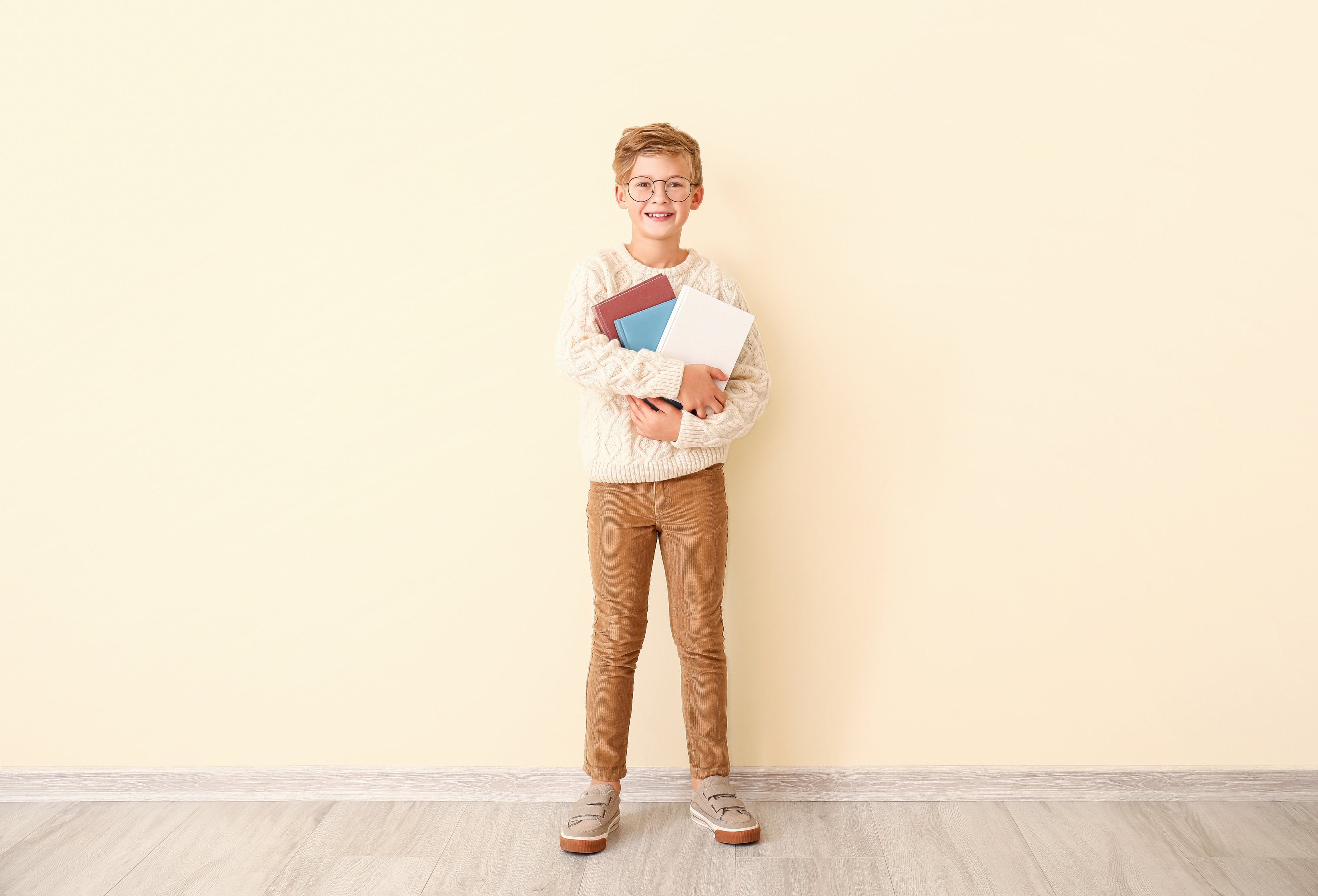 Little Boy with Books